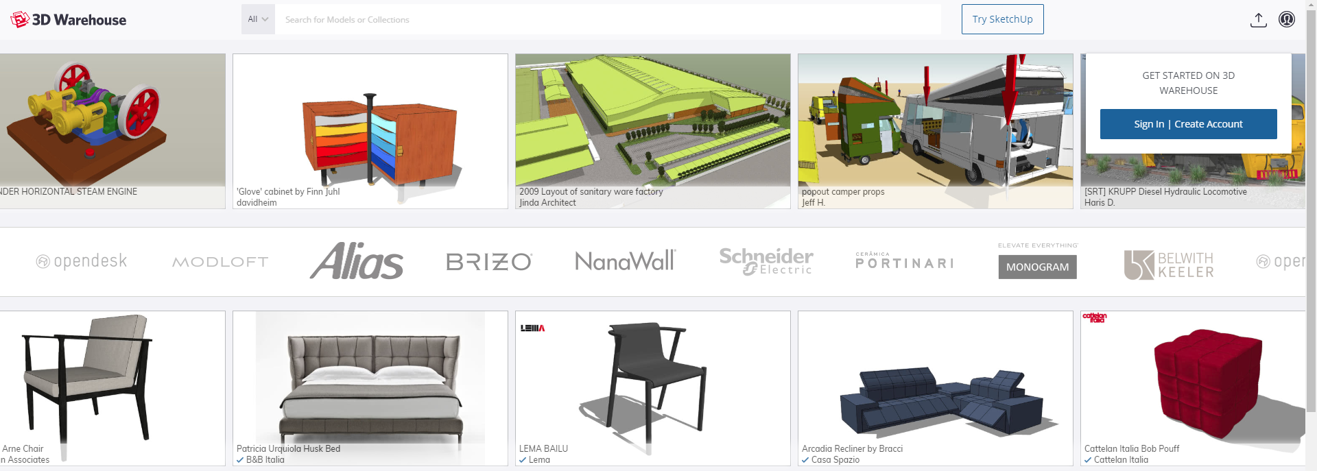 Now: Download in 3D Warehouse only possible with login - pCon-Blog