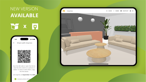 Ideas bring to life: New impress integration in pCon.box 3.18