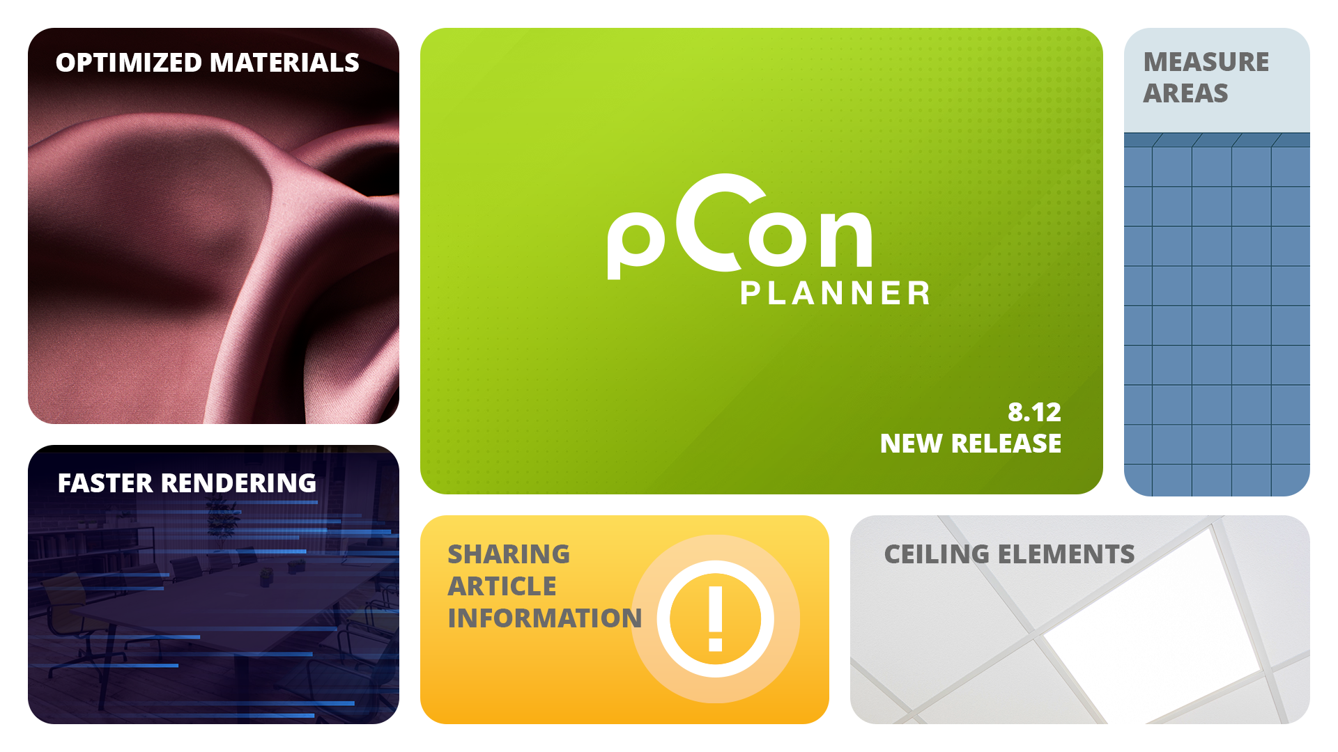 Les principales nouveautés de la version 8.12 de pCon.planner