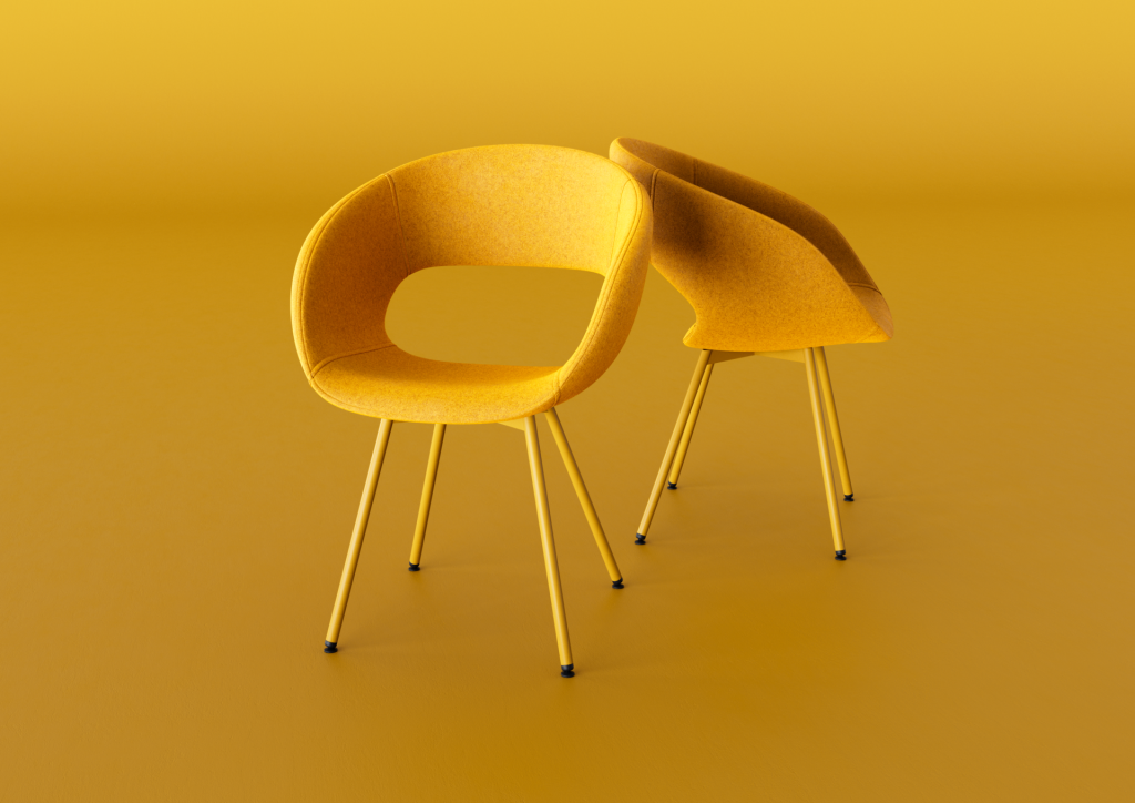 fauteuil design en tissu KYLKO