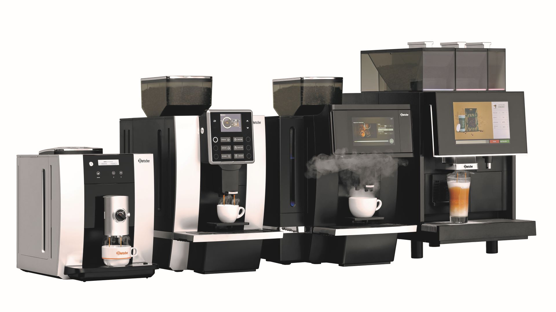 verschillende koffiezet apparaten van Bartscher GmbH