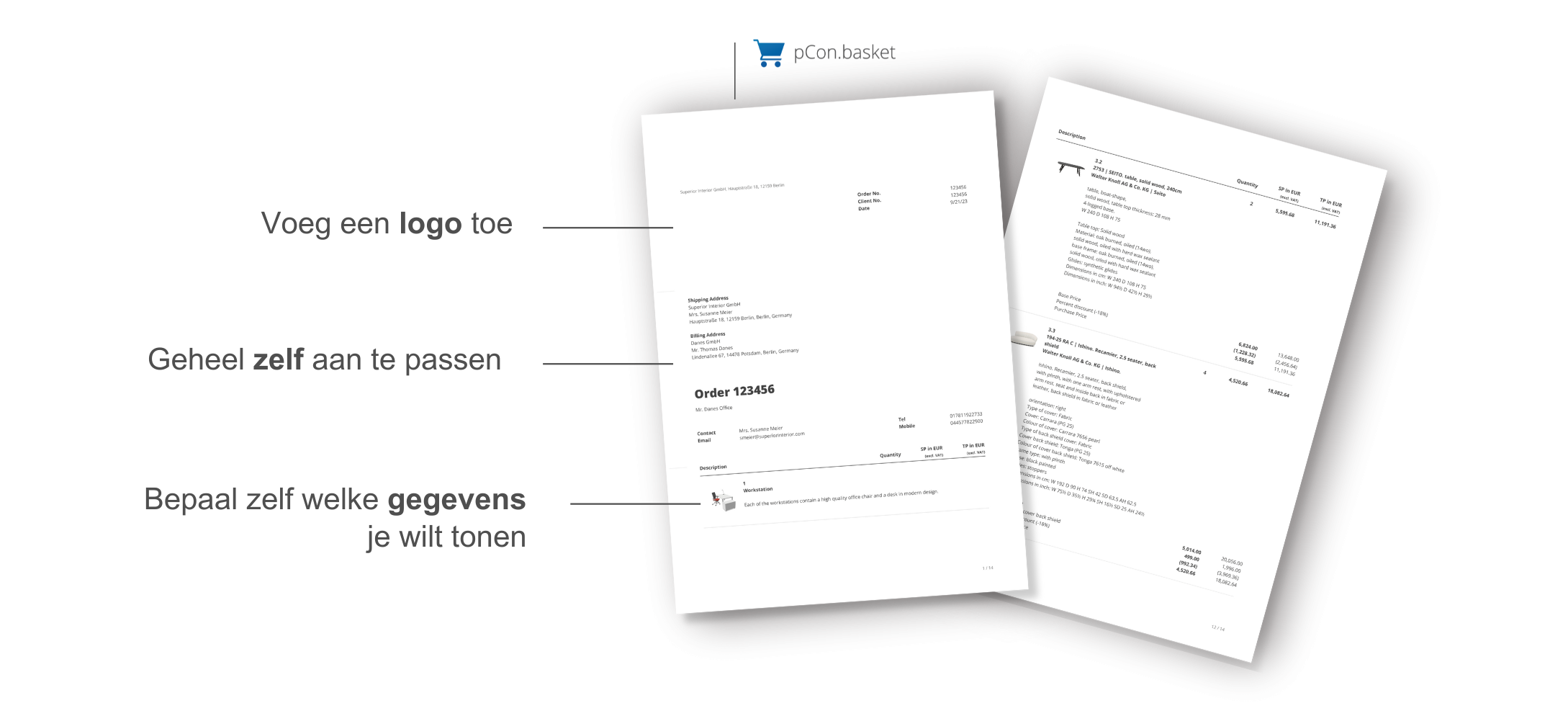 2 pdf documenten met een offerte en enkele voordelen