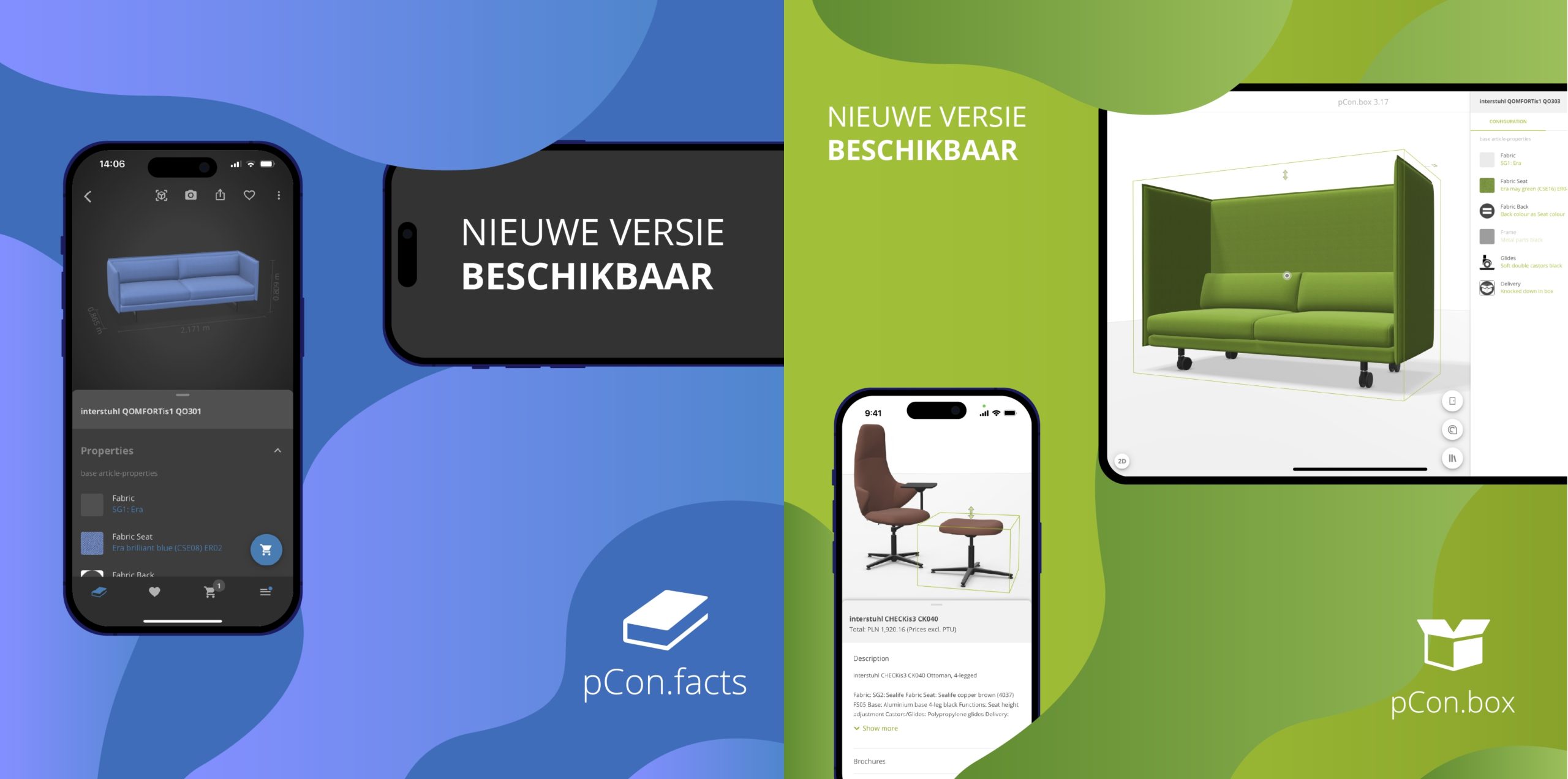 Promo voor de vernieuwde pCon.box en pCon.facts