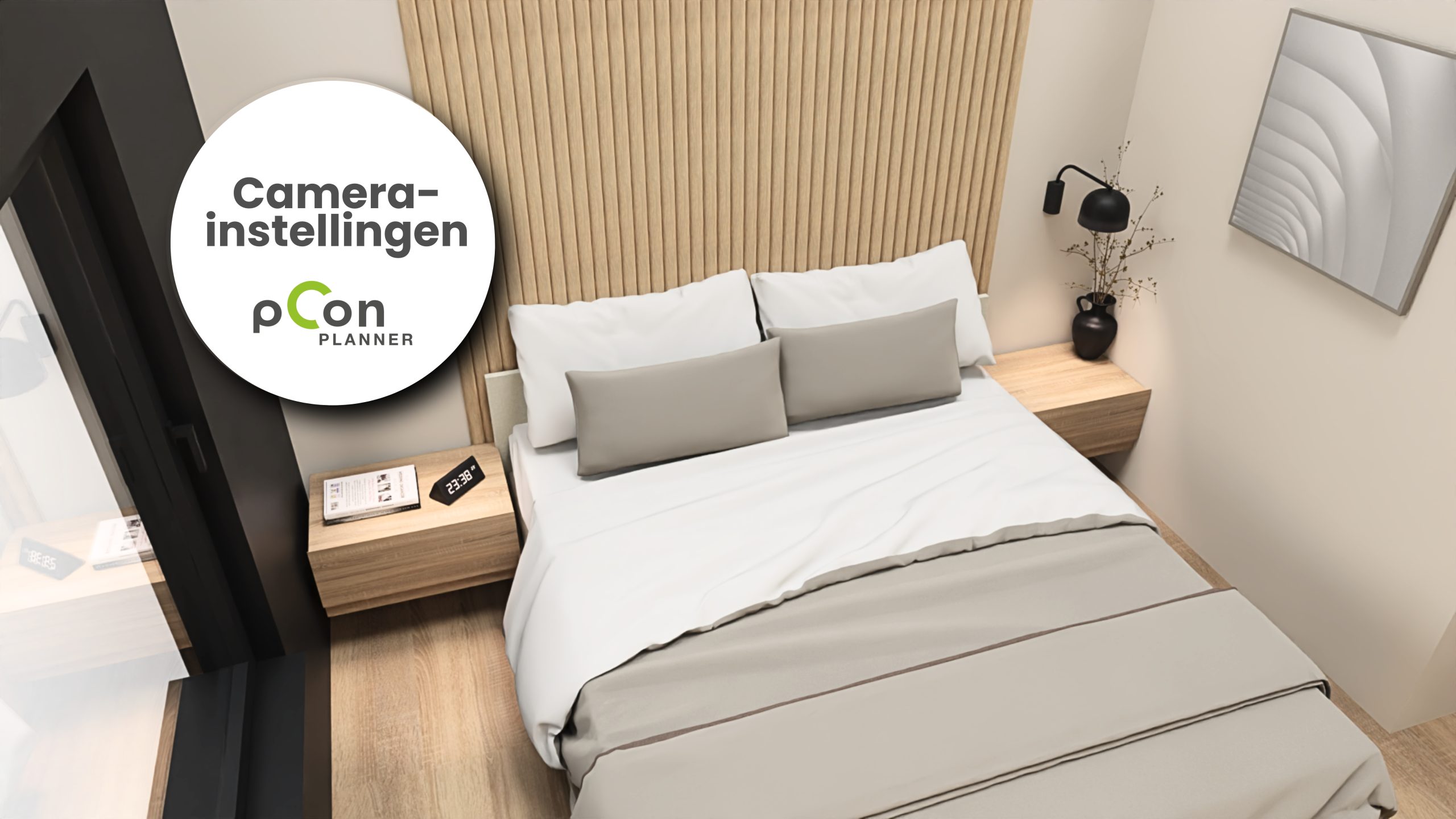 Camera instellingen in pCon.planner voor het maken van de beste renders