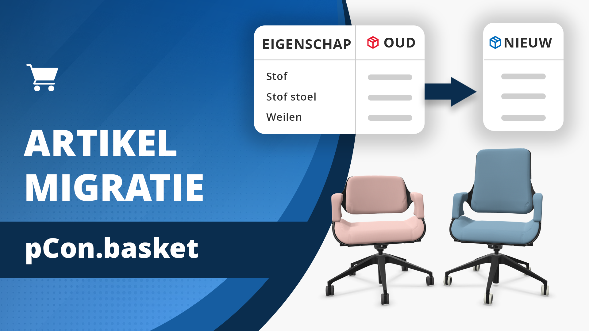 Thumbnail voor een YouTube tutorial over het migreren van bijgewerkte artikelen in pCon.basket
