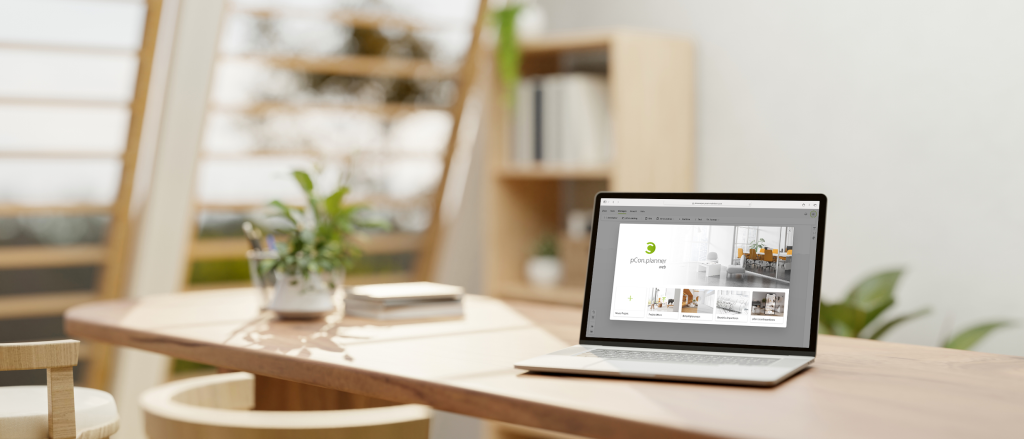 Mock-up van pCon.planner web 1.3