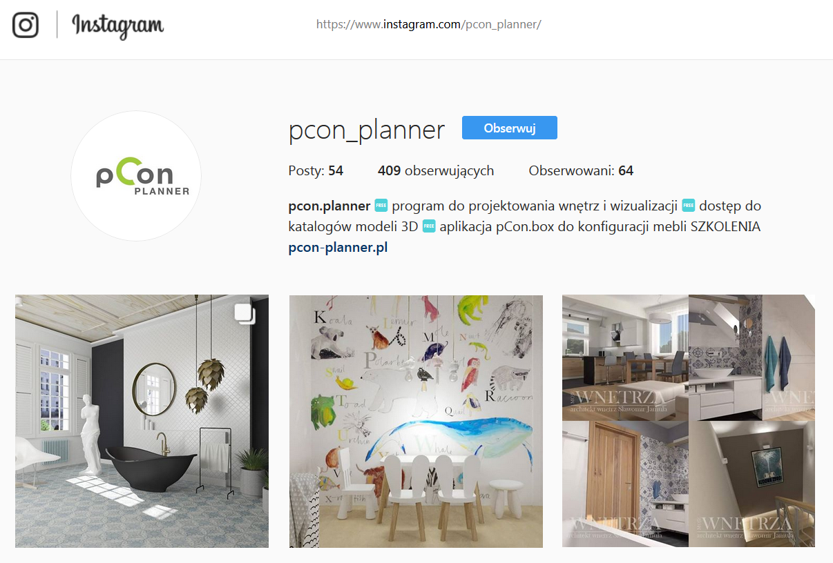 Instagram Harmonogram szkoleń | pCon.planner